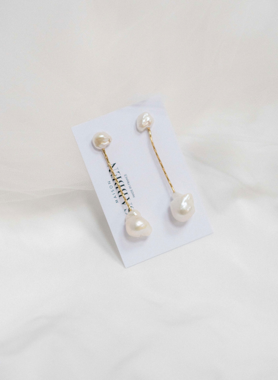 Short Pearl Earrings